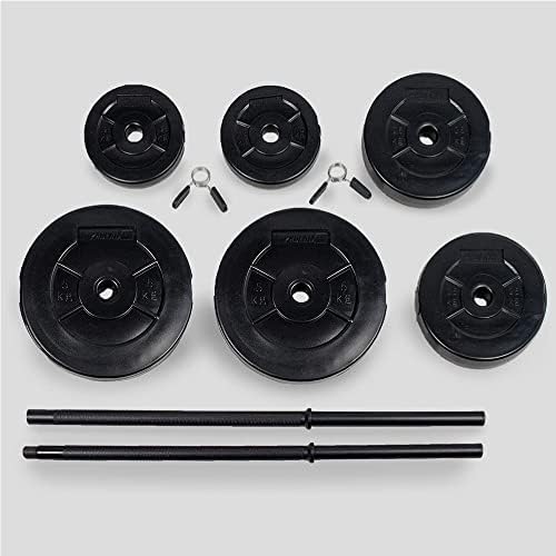 Phoenix Fitness RY1426 Barbell Weight Set 20kg Barbell Set Adjustable Barbell for Men & Women Knurled Bar Connecting Rod for Home Gym Workout Training