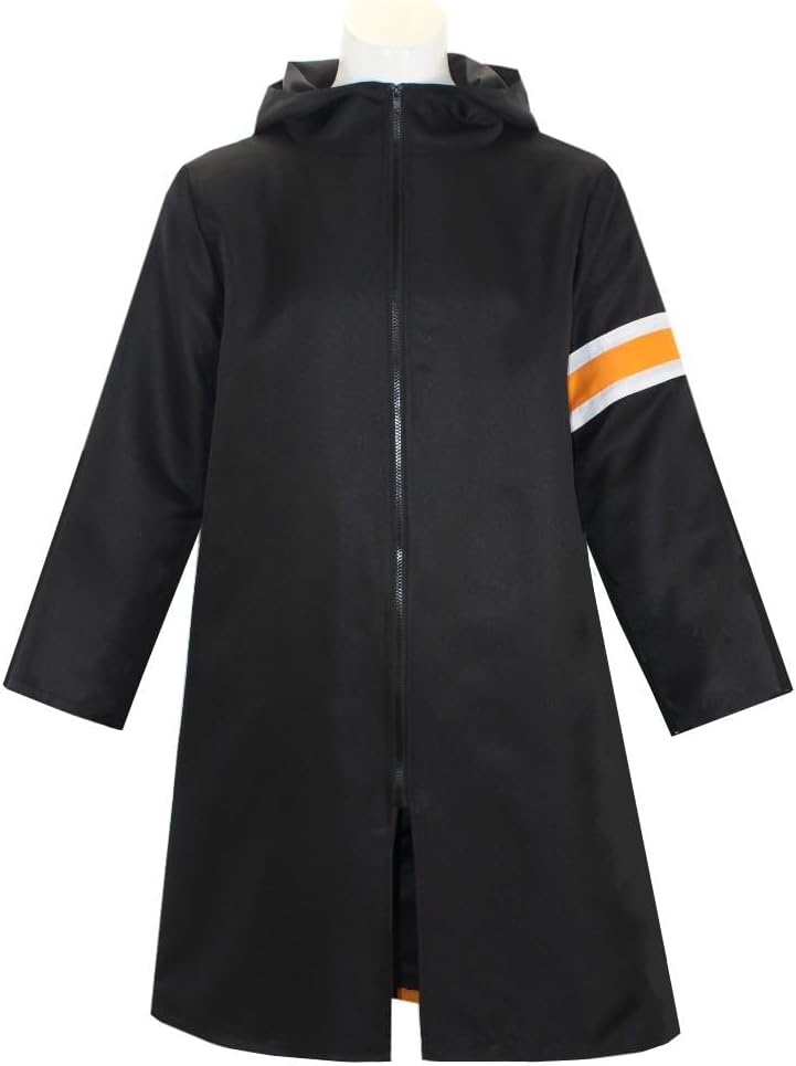 GWOKDAN Anime Cosplay Costume Black Robe Cape Cosplay Kimono Halloween Outfit