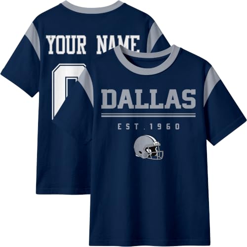 Image of T-Shirt Custom Crewneck Short Sleeve for Men Gifts | Custom T-Shirt Personalized Name and Number