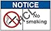 Notice Label - No Smoking - 3