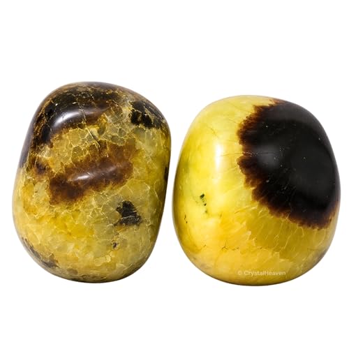 Image of Certified Septarian Crystal Healing Tumbled Stone, Natural Polished Crystals for DIY Crafts, Manifestation, Meditation, Pooja Feng Shui and Reiki Healing (30 Grams)