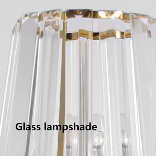 Aplique de pared cristal E27 de diseño sofisticado acabado cobre mate interior 2