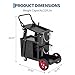 Welding Cart with Drawers, Welder Cart on Wheels with Swivel Casters & Safety Chains, Large Capacity Heavy Duty Welding Cart for TIG MIG Welder and Plasma Cutter, Black