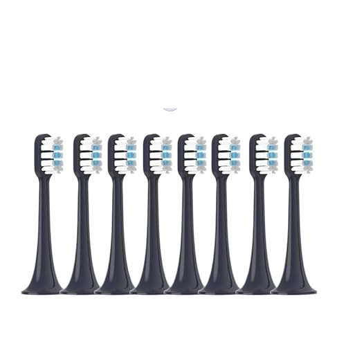 8PCS Replacement Brush Heads Compatible For XIAOMI MIJIA T700 Sonic Electric Toothbrush Dupont Bristle With Caps Sealed Pack(Whi