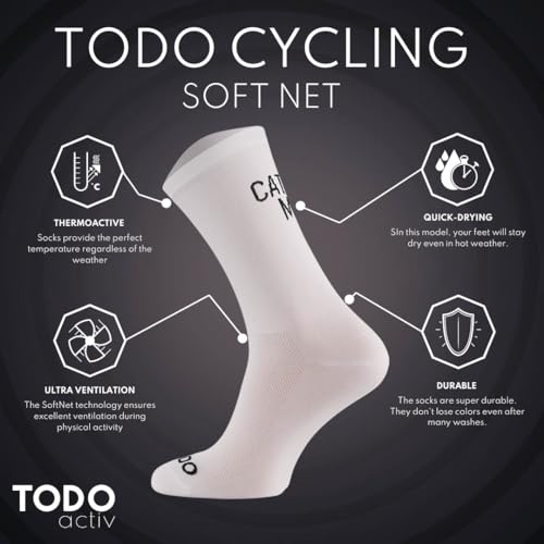 Image of TODO PRO Cycling Socks - Breathable Bike Socks for Men and Women