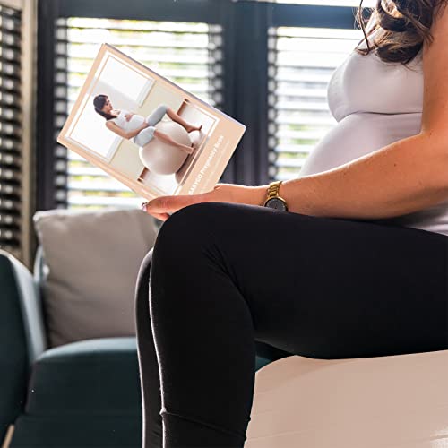 BABYGO® Birthing Ball for Pregnancy & Labor + Our Award Winning Book - Exercise, Birth & Recovery Plan, 5X Stronger Than a Yoga Ball with Eco Friendly Material (65cm - 4\'8\" - 5\'10\", Nude) - Thumbnail 4