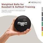 THERABAND Soft Weight, 4.5" Diameter, Weighted Balls for Baseball, Weighted Balls for Softball, Hand Held Ball Shaped Isotonic, Shoulder Strength, Rotator Cuff & Throwing Trainer, Assorted Set of 6 - Image 2