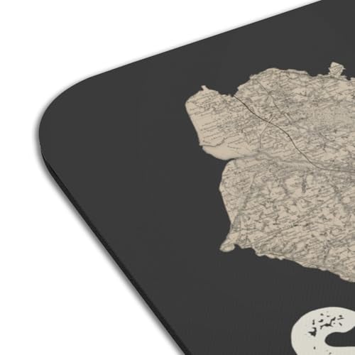 Sets de table Amiens grand format en caoutchouc noir haute densité