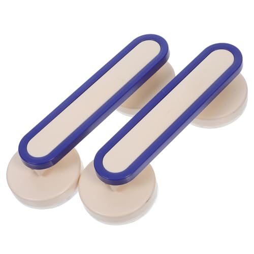 OUNONA 2 Piezas Manilla de Succión para Puertas y Mango de Vidrio para Baño Cocina y Refrigerador Barra de Agarre Segura y Diseño Moderno Azul Oriental