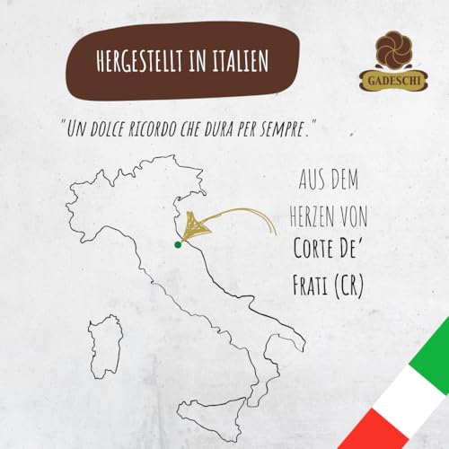 Gadeschi Amaretti Kekse 4x1KG [MIT APRIKOSENKERNE] - Italienisches Kaffeegebäck - Perfekt zum Kaffee, Heißgetränken & als Dekoration - Traditionelle Rezeptur - Süß & Luftiges Gebäck