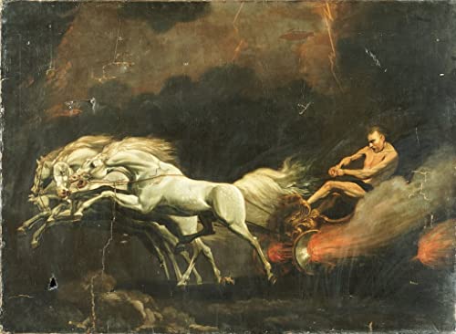 Affiche Toile La Chute de Phaéton de George Stubbs Art Portrait 60x90cm