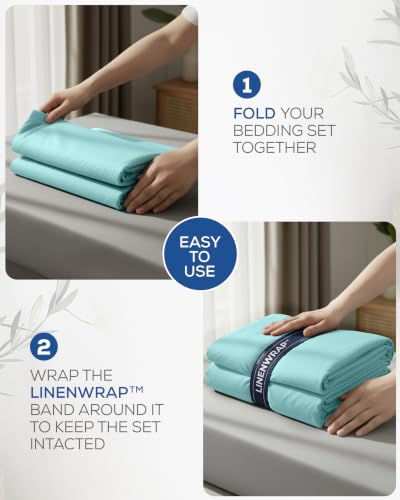 Image of Utopia Bedding King Sheet Set 4 Piece Soft Sheets - Spa Blue