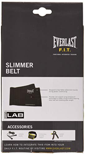 Everlast EV2458BK - Faja de Neopreno, Color Negro