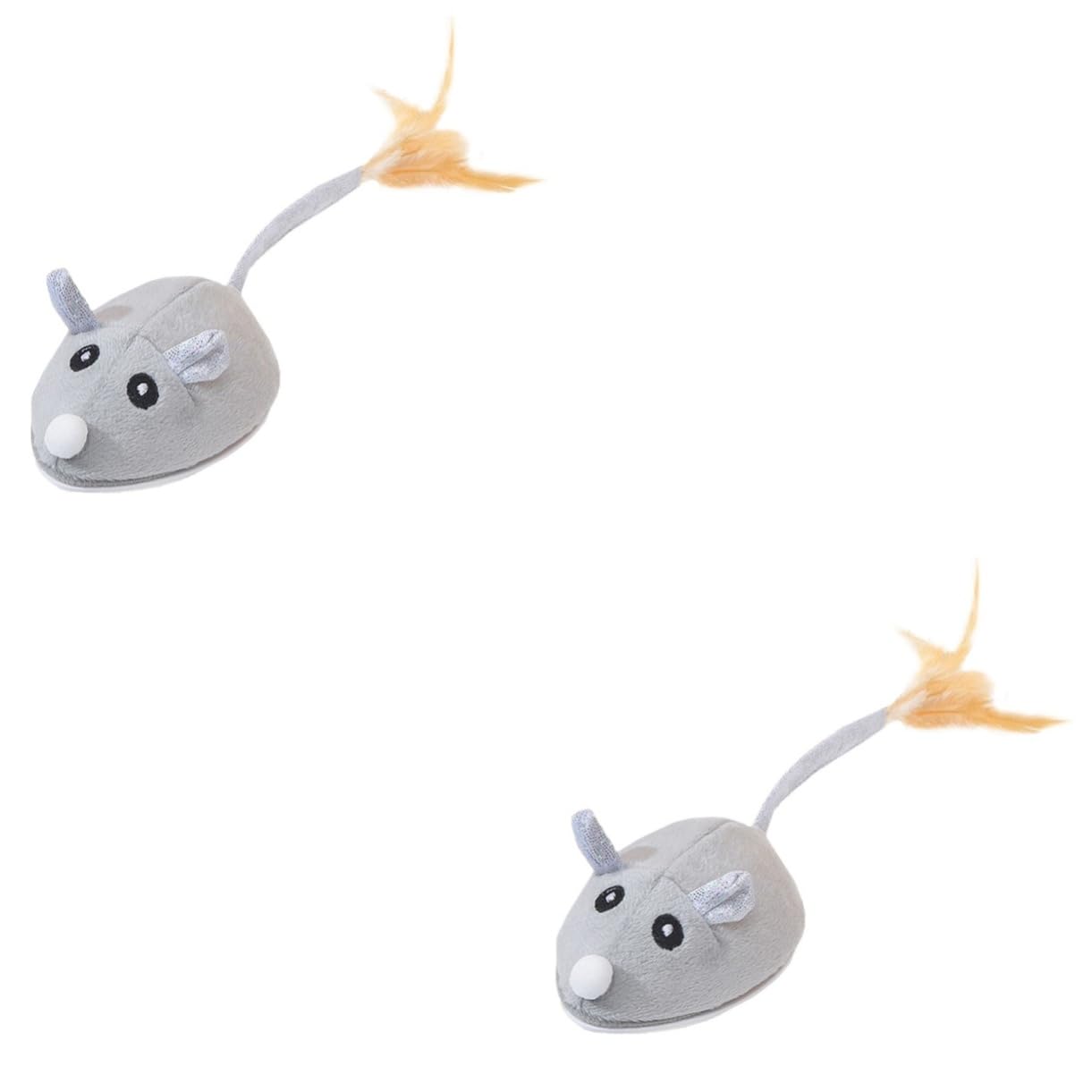 SUPVOX 2piezas Juguete Eléctrico De Ratón para Gatos Juguete Interactivo Recargable USB Simulación De Movimiento para Entretenimiento y Ejercicio De Mascotas para Interiores