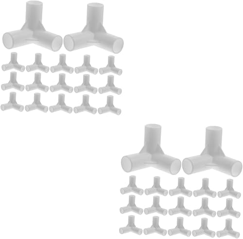 Happyyami 40 Pcs Tent Joint Greenhouse Pipe Canopy Parts Replacement Carpas Pipe Fittings for Tent Canopy Fittings Tent Fittings for Frame Canopy