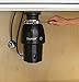 GE Continuous Feed Garbage Disposal, 1/3 Horsepower, Good for Grinding: Fruit Peels, Cooked Pasta, & Cereal, Easy Install Kit Included, Non-Corded, Recommended for 1-2 Person Homes
