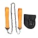 Produktbild BESPORTBLE Taschen-Kettensäge tragbare faltende Handsäge Kettensäge Rückensägen mit Aufbewahrungskoffer für Wildnis Überleben Camping Baum Schneiden Jagd Outdoor Erkundung (Orange)
