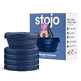STOJO Collapsible Bowl 5 Set - Denim, 36oz - Reusable Silicone Bowl for Hot and Cold Food - Perfect for Travel, Meal Prep, To-Go Lunch, Camping & Hiking - Microwave & Dishwasher Safe