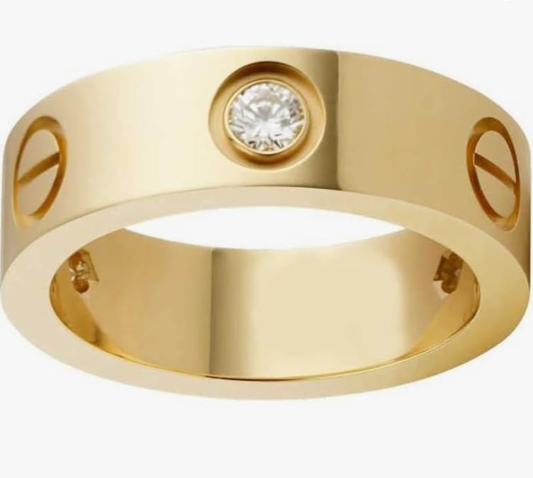 Fusion Of Love Anti Tarnish Ring For Women; Stunning Plain Ring For Women & Girls (Gold, 7) (B0CTVGSFZ1) Amazon Price History, Amazon Price Tracker