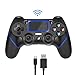 Produktbild Wireless Controller for PS4, Gamepad for Playstation 4/Pro/Slim/PC(WIN7/8/10) with Mini LED Indicator, Motion Motors and Audio Function USB Cable and Anti-lip, Blue