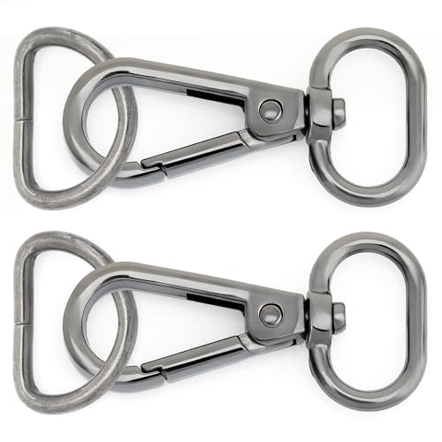 Crochets homard pivotants à gâchette push gate 25mm robustes pour sac