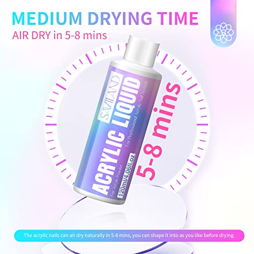 Saviland US3WT02000 4.06 Oz Monomer Acrylic Nail Liquid thumb #3