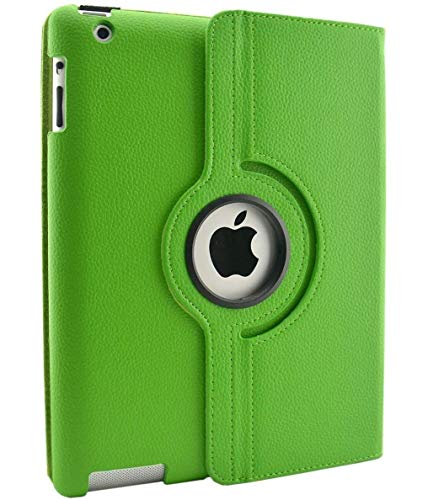 Terryshop74 Cover per iPad Air 1 Rotate Custodia Girevole 360° Stand Sostegno in 2 Posizioni Colorata con Chiusura a Molla Imbottita e Protettiva (Verde)