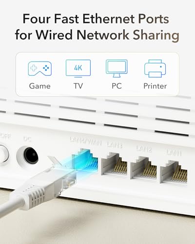 Image of Miracles N300 WiFi Unlocked Modem 4G LTE Router with SIM Card Slot, WiFi 300Mbps, Cat4, High Gain Internal Antennas, VPN, Plug and Play, LT400E