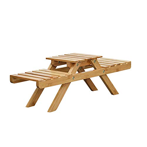 Multifunción, estantería para plantas de tres niveles, estantería para plantas plegable, pequeño y jugoso, de madera, decoración de escritorio, soporte para plantas, jardín al aire libre