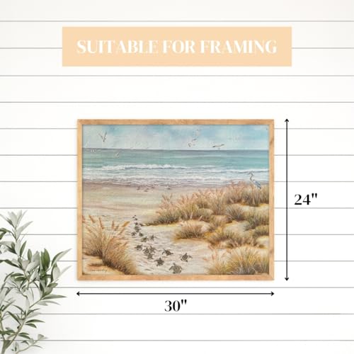 Heritage Puzzle Ocean Bound por Lisa Sparling 1000 Piezas | Rompecabezas de 1000 piezas para adultos, Baby Sea Turtles Journey to the Ocean, Rompecabezas armable de 30" x 24" tamaño terminado miniatura 5