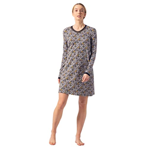 Egatex camisón de Mujer Modal Invierno Estilo Retro 222505 - Color: Multicolor Talla: M