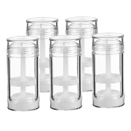 minkissy 5 Piezas botella de desodorante dispensadores botella de esmalte de uñas vacía bomba travel bottles Botella portátil recipiente de crema botellas de aceite páginas Transparent