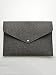 OAIMYY Fabric Envelope A4 Paper Document File Folder Pocket Tablet Sleeve Bag for iPad Kit Pouch Briefcases with Snap Button Wallet Handbag (Deep Grey)