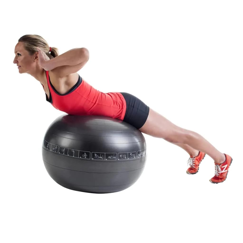 Pure2Improve Exercise and Stability Ball for Stability, Workout, and Yoga, 75cm, Black