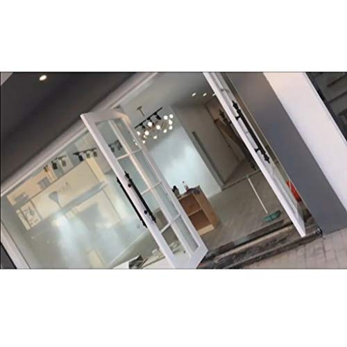 Poignée de porte en acier inoxydable rétro noir mat push-pull 100cm - 8