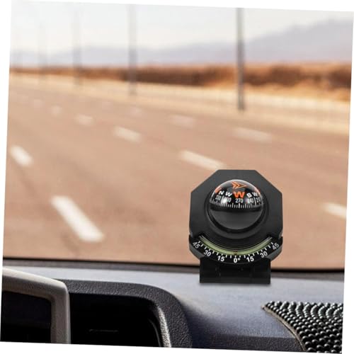 Brújula para tablero de auto con inclinómetro portátil para navegación segura miniatura 5