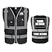 PYOTROS Customize High Visibility Reflective Safety Vest, Customize Logo With 7 Pockets Vest Outdoor Protective Security Vest