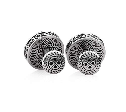 18K Gold Plated Eye Of Storm Cufflinks, Best Gifts For Men, Wedding, Business, With Luxury Wooden Gift Box #TOP3