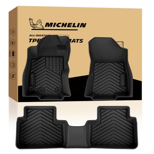 Image of Michelin Vehicle Mats for 2025-2026 Subaru Forester Gas (3 Piece) | Not Fit Hybrid & 2025 Wilderness, All-Weather TPE Custom Fit Liner, Premier