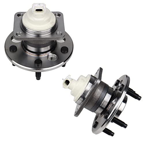 KUSATEC 512150 2PCS Rear Wheel Bearing and Hub Assembly Compatible with FWD Buick Allure Century Regal, Grand Prix, Chevy Impala, Lacrosse, Pontiac Montana Trans Sport, 5 Lug w ABS