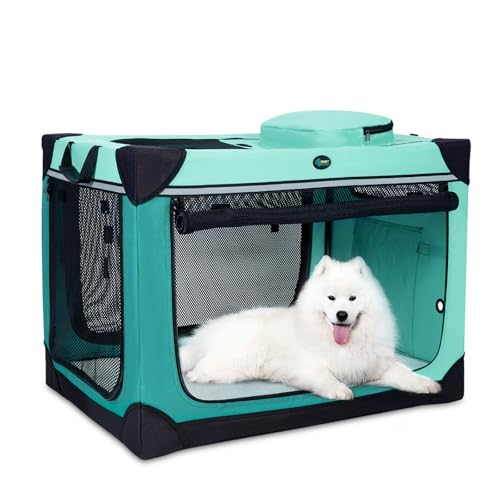 Ownpets Collapsible Dog Crate, 36 inch Portable Travel Dog Crate