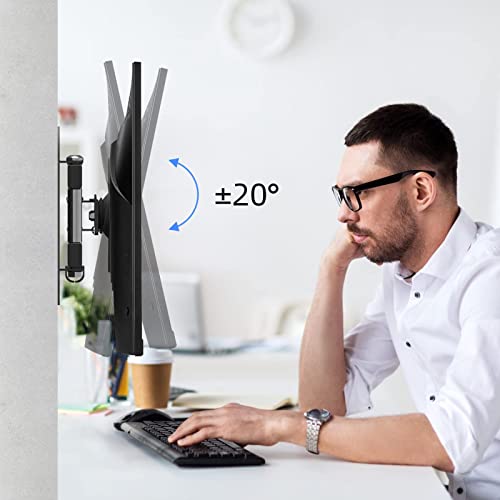 Image of Suptek TV Wall Mount Swivel Tilt Rotation Full Motion Adjustable Articulating for Most 15-32 inch LED, LCD Monitor Wall Mount VESA 75,100 (MA2720)
