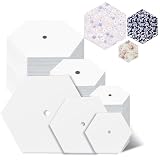 420 PCS Piecing Paper for Quilting（1", 1.5" and 2"）, Hexagon Quilting Templates for DIY Patchwork Sewing Crafts, Sewing Supplies Quilting Accessories Crafting Tools,Hexagon Paper Piecing Template