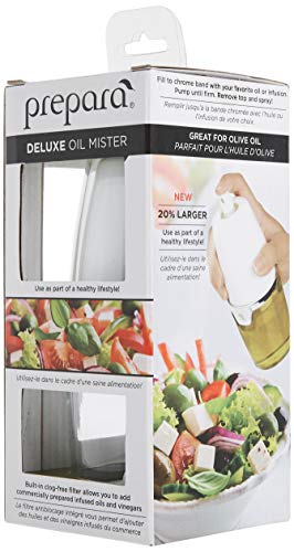 Prepara Oil Mister, Glass Base, 4.5 Oz, Deluxe White #TOP5