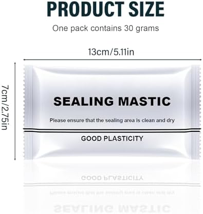 2026 Upgraded Repair Sealing Clay, Waterproof Sealant Mastic,Quick Mending Mud for Drain Connection, Wall Hole, Air Conditioning Hole Waterproof Seal Putty (4) - 5