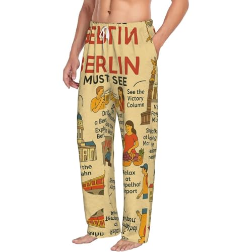 Pantalon de pyjama en flanelle Berlin See pour homme