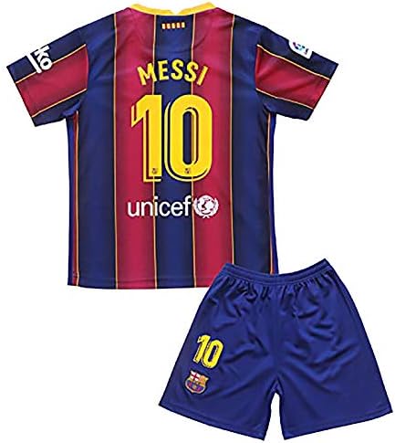 Youth/Kids Sports Short Sleeve And Shorts New 2021 Home Jersey T Shirt Set 2 41bzuyT03SL. AC