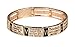 4030040 Ten Commandments 10 Stretch Bracelet Christian Scripture Religious Rose Gold Tone