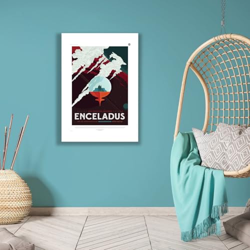 Enceladus Poster tourisme spatial NASA Spiffing Prints Extra Large - 6