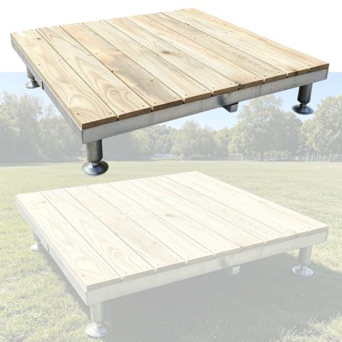 84 x 84 cm Plate-forme de Terrasse en Bois Surélevée, Emboîtement